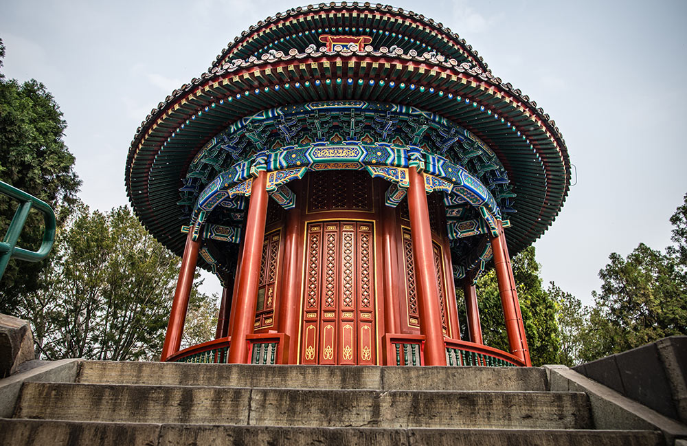 A temple in Jingshan Park in Beijing.