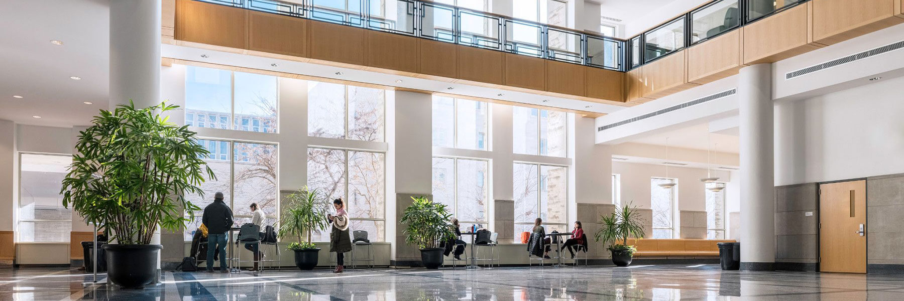 Godfrey Graduate and Executive Education Center interior atrium